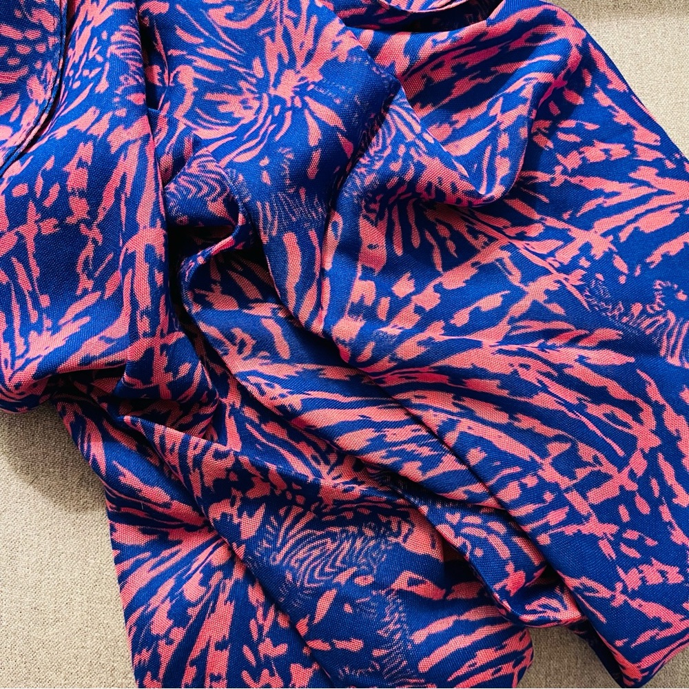 Lilly Pulitzer Zebra & Palm Rayon Infinity Scarf